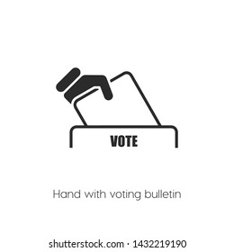 voting icon vector symbol sign