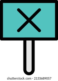 icono de voto con fondo blanco.tablero de democracia usado en campaña electoral.icono de línea de color