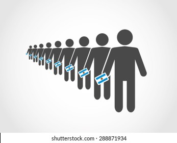 Voting Line Queue Argentina