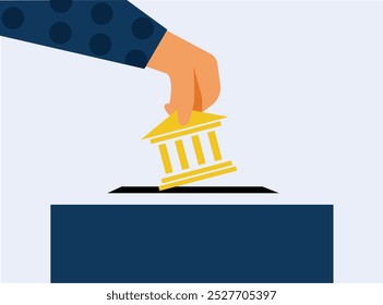 Voting for next government illustration
