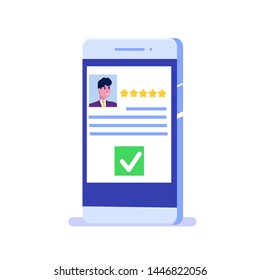 Voting online, e-voting, election internet system template. Vector illustration