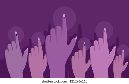 Voting power of Indian women. Conceptual illustration