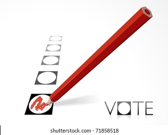 Voting with a red pencil