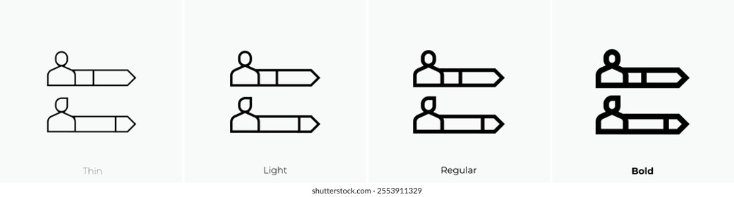 voting results icon. Thin, Light Regular And Bold style design isolated on white background