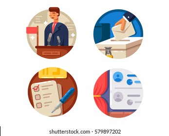 Voting set icons