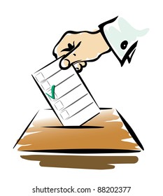 voting symbol isilated illustration