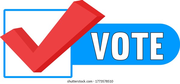 Voting Symbols Vector Design Check Mark Stock Vector (Royalty Free ...