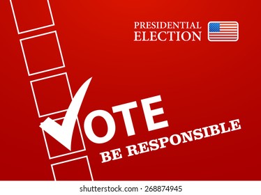 Voting Symbols vector design presidential election