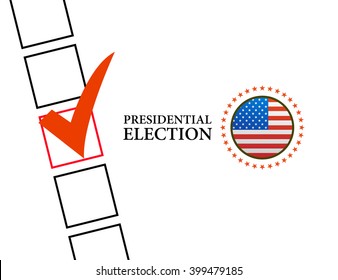 Voting Symbols vector design presidential election