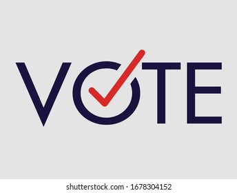 Voting Symbols vector design. template Elections icons. check marks.
