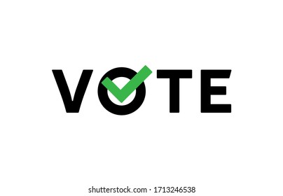 Voting Symbols vector design. template Elections icons. check marks.  