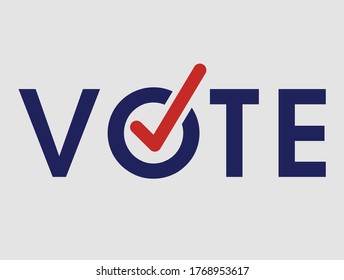 Voting Symbols vector design. template Elections icons. check marks.