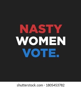 Voting Symbols vector design. template Elections. nasty women vote
