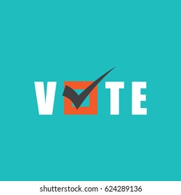 Voting Symbols vector design. template Elections icons. check marks. Vector green. vote label. Vote, poll icon. 