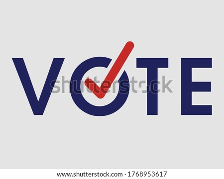 Voting Symbols vector design. template Elections icons. check marks.