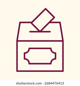 Voting trendy lovely red design useful creative vector Illustration art colorful background.eps