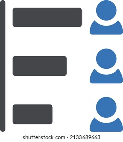 voting vector glyph color icon
