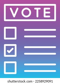 Voting vector icon. Can be used for printing, mobile and web applications.