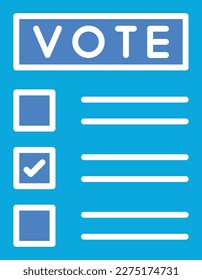 Voting vector icon. Can be used for printing, mobile and web applications.