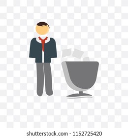 Voting vector icon isolated on transparent background, Voting logo concept