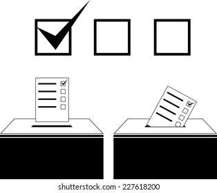 voting. vector illustration