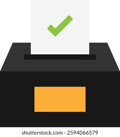 Voting Vote Person Icon Vector Flat Illustration