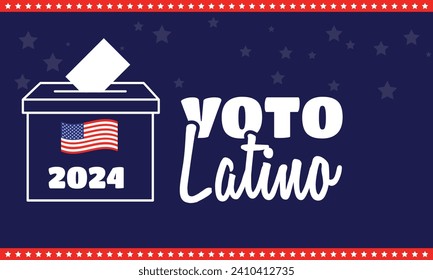 "voto latino" means latin vote for 2024 USA Presidential election