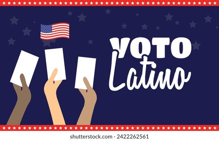 "voto latino" means latin vote for 2024 USA Presidential election