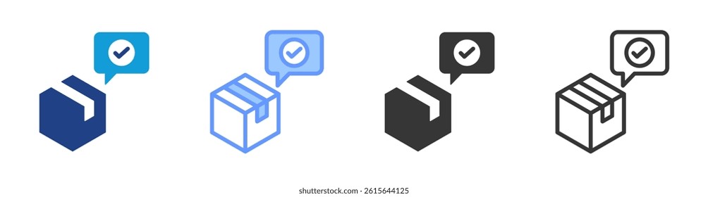 Vouch icon set multiple style collection