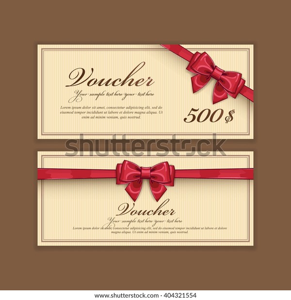 Voucher Card Coupon Promotion Code 500 Stock Vector Royalty Free 404321554