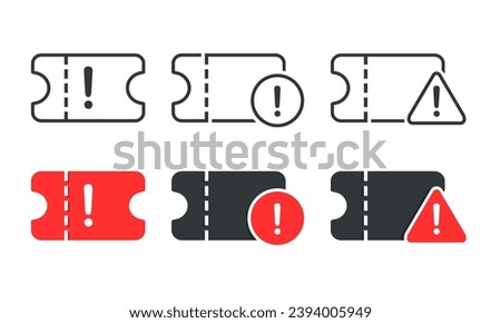 Voucher coupon alert. Illustration vector