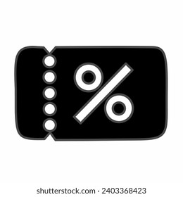 Voucher, coupon, discount icons are suitable for certain backgrounds or logos. SHOTLISTbanking