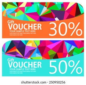Voucher, Coupon, Gift certificate, ticket template. 