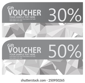Voucher, Coupon, Gift certificate, ticket template. 