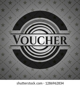 Voucher dark icon or emblem