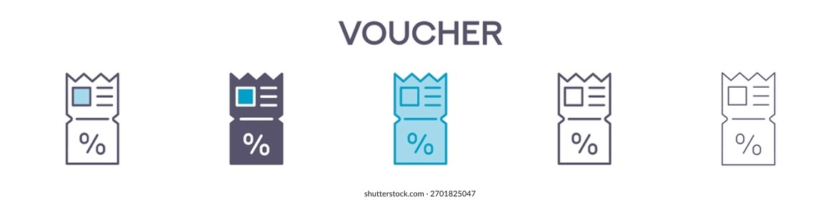 Voucher Element For Design Graphic - Multi Styles