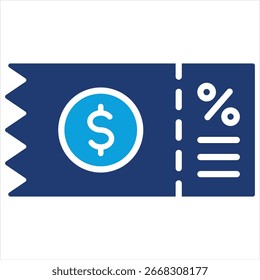 Ilustración vectorial plana azul del icono