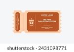 Voucher for a free cappuccino