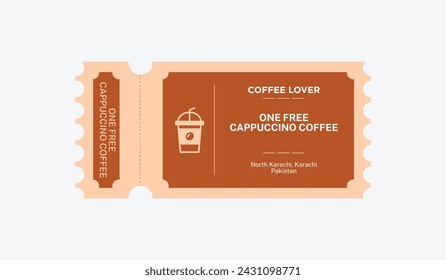 Voucher for a free cappuccino