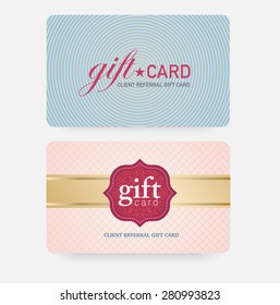 Voucher gift card template with premium vintage pattern. vector