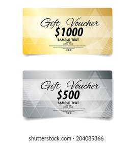 Voucher, Gift certificate, Coupon template.
