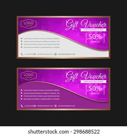 Voucher, Gift certificate, Coupon template.
