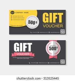 Voucher, Gift certificate, Coupon template.