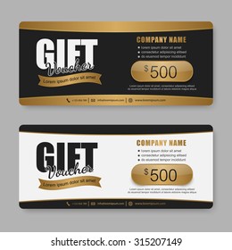 Voucher, Gift certificate, Coupon template.