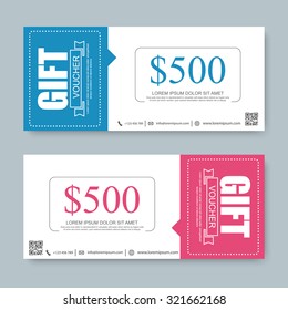 Voucher, Gift Certificate, Coupon Template.