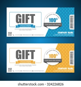 Voucher, Gift certificate, Coupon template.