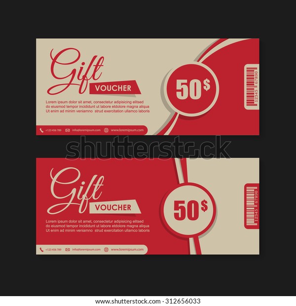 Voucher, Gift
certificate, Coupon
template.