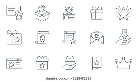 Voucher gift icon vector. Star, gift box, discount card, donation, Sale voucher, illustration