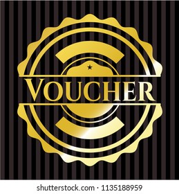 Voucher gold emblem