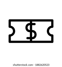voucher icon or logo isolated sign symbol vector illustration - high quality black style vector icons
